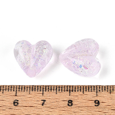 Handmade Foil Lampwork Beads Strands FOIL-T008-08C-1