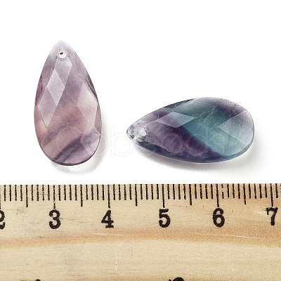 Natural Fluorite Pendants X-G-H007-08A-1