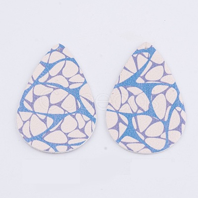 PU Leather Big Pendants FIND-T020-003L-1