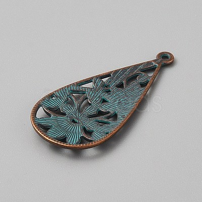 Tibetan Styles Alloy Pendants FIND-CJC0024-84E-1