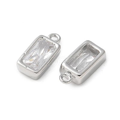 Brass Micro Pave Cubic Zirconia Pendants KK-P290-29P-1