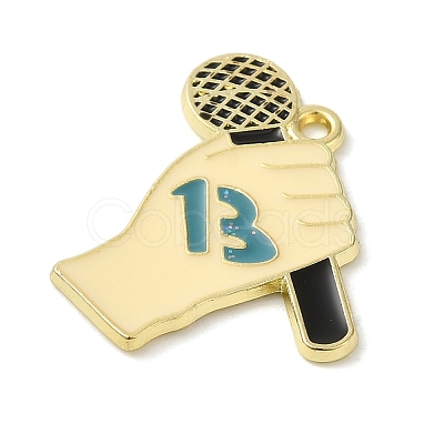 Alloy Enamel Pendants LS-ENAM-C022-02B-G-1