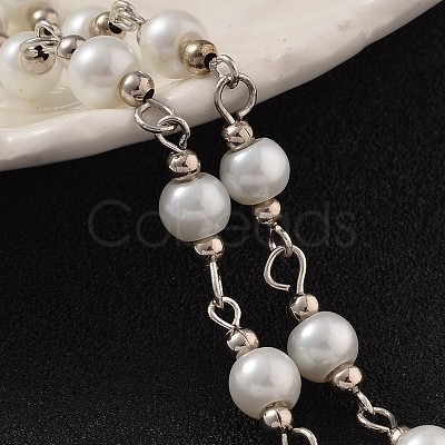 Handmade Glass Beaded Chains for Necklaces Bracelets Making AJEW-JB00166-01-1