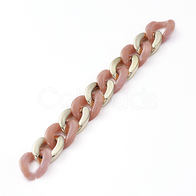 Handmade CCB Plastic Curb Chain AJEW-JB00678-02-1