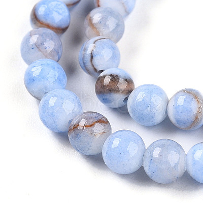 Natural Persian Jade Beads Strands G-A255-A02-04A-1