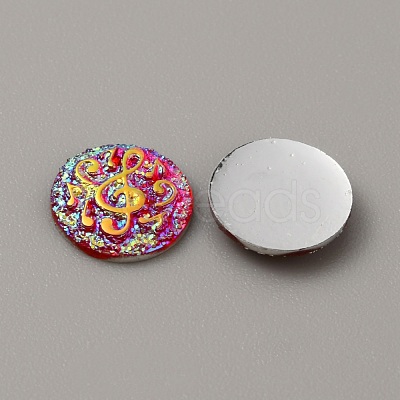 Resin Cabochons CRES-WH0001-49B-1