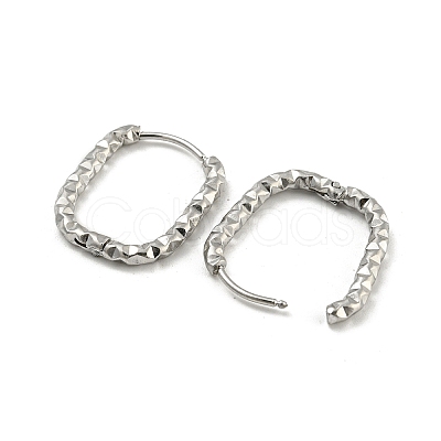 Non-Tarnish 304 Stainless Steel Hoop Earring STAS-A091-17A-P-1