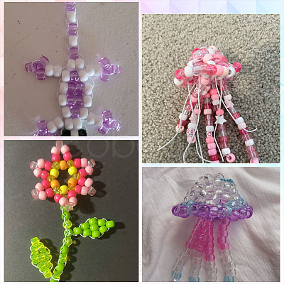 500Pcs UV Plating Acrylic Beads OACR-SP0001-85A-1