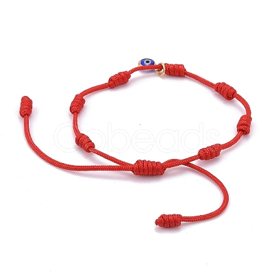 Adjustable Nylon Thread Charm Bracelets BJEW-JB06274-1