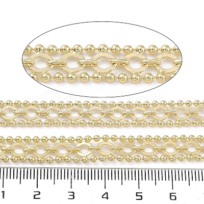 Rack Plating Brass Chains CHC-F018-06G-02-1