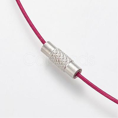 201 Stainless Steel Wire Necklace Cord TWIR-SW001-18-1