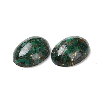 Natural Malachite Cabochons G-E464-42P-1