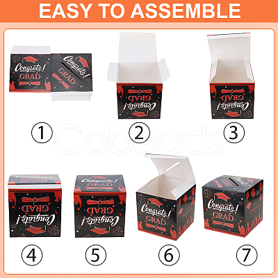 1Pc Graduation Party Paper Voting Decorative Boxes CBOX-SP0001-06B-1