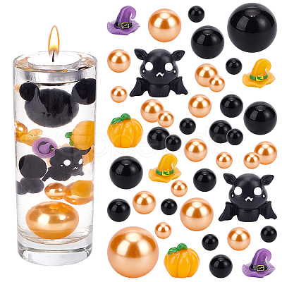 8Pcs Opaque Resin Halloween Display Decorations AJEW-PH0018-15-1