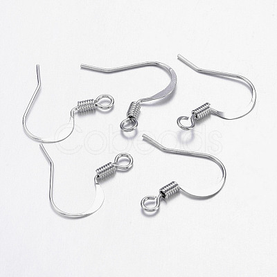 Brass French Earring Hooks X-KK-Q366-P-NF-1