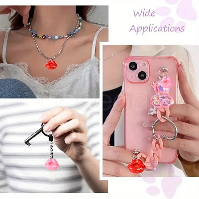 10Pcs 2 Colors Opaque Resin Pendants RESI-YW0003-46-1