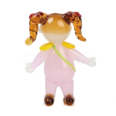 Handmade Lampwork Girl Display Decoration LAMP-Q005-01A-1