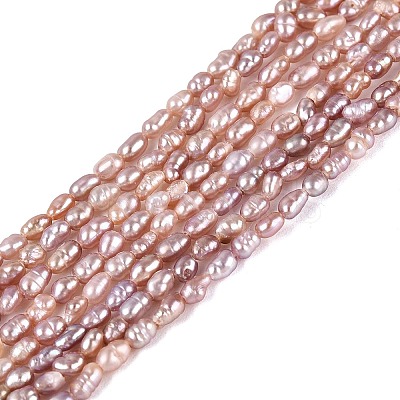 Natural Cultured Freshwater Pearl Beads Strands PEAR-N012-02H-02-1