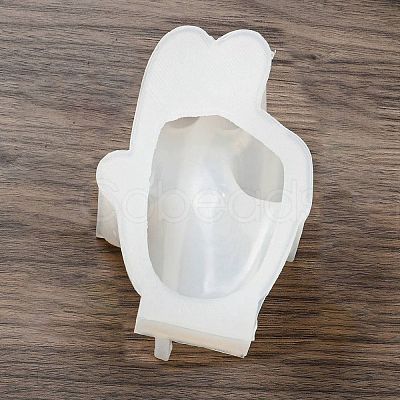 Hand Shape Finger Ring Display Stand DIY Statue Silicone Molds SIMO-P003-03-1