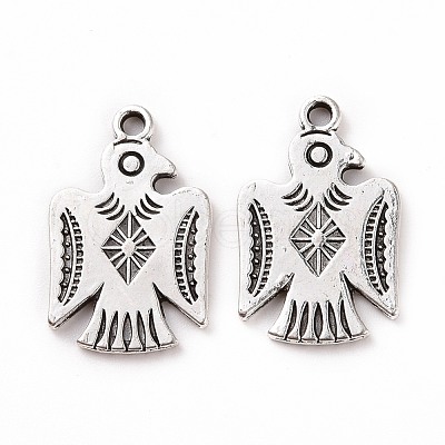 Tibetan Style Alloy Thunderbird Pendants FIND-E019-01AS-1
