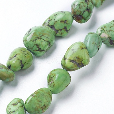 Natural Magnesite Beads Strands G-F592-01-1