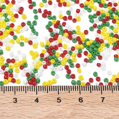 4 Colors 11/0 Christmas TOHO Round Seed Beads SEED-X0058-28-1