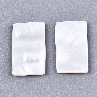 Natural Freshwater Shell Cabochons SHEL-S276-133-1