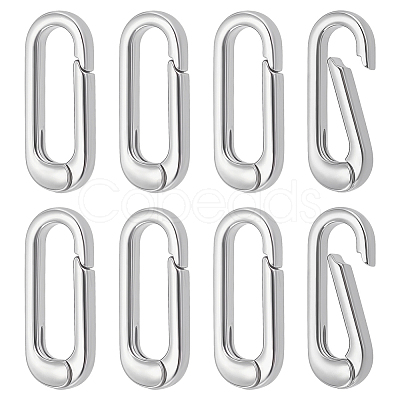 8Pcs Brass Spring Gate Rings KK-BC0015-69P-1