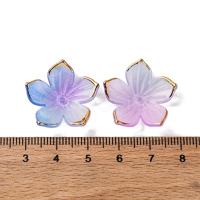 Transparent Acrylic Bead Caps TACR-P011-03E-1