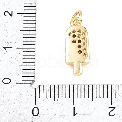 Brass Micro Pave Clear Cubic Zirconia Pendants KK-H273-14G-1
