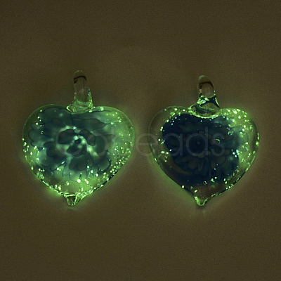 Luminous Handmade Lampwork Pendants LAMP-S189-04-B-1