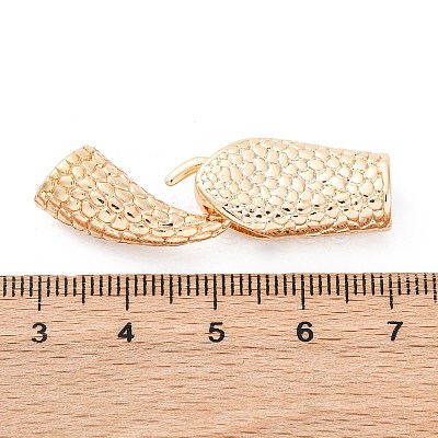 Brass Interlocking Clasps KK-D360-06G-1