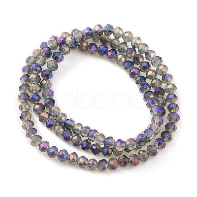 Electroplate Glass Beads Strands EGLA-A034-J4mm-G01-1