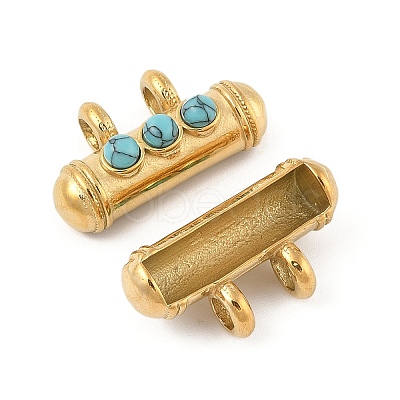 Synthetic Turquoise Pendants STAS-P380-65G-01-1