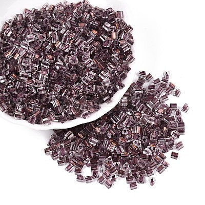 Transparent Inside Colours Glass Seed Beads SEED-T007-13K-1