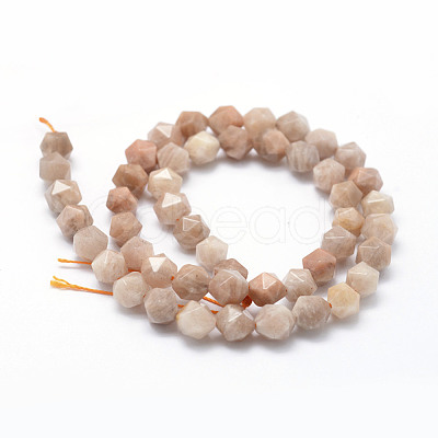 Natural Sunstone Beads Strands G-F523-10-8mm-1