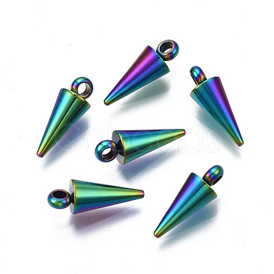Ion Plating(IP) 201 Stainless Steel Charms STAS-S119-110-1