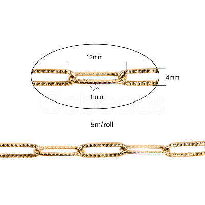304 Stainless Steel Paperclip Chains CHS-CJC0001-01G-1