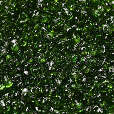 Spray Painted Glass Seed Beads SEED-F005-07A-02-1