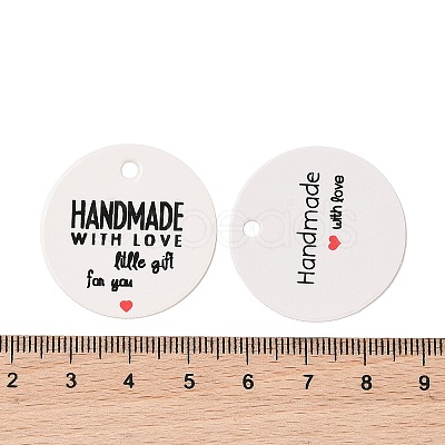 100Pcs Paper Word Printed Gift Tags CDIS-H007-03B-1