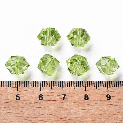 Transparent Acrylic Beads TACR-S154-15B-83-1