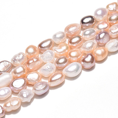 Natural Cultured Freshwater Pearl Beads Strands PEAR-N014-06G-1