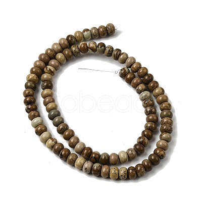 Natural Picture Jasper Beads Strands G-A280-A03-01-1