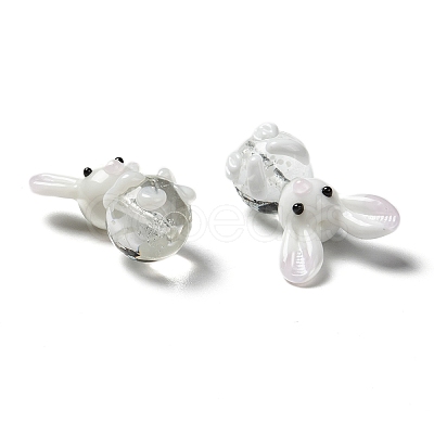 Handmade Bunny Lampwork Beads LS-LAMP-P051-J01-1