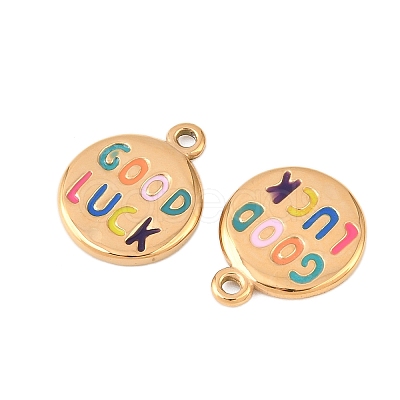 304 Stainless Steel Pendants STAS-D390-05G-1