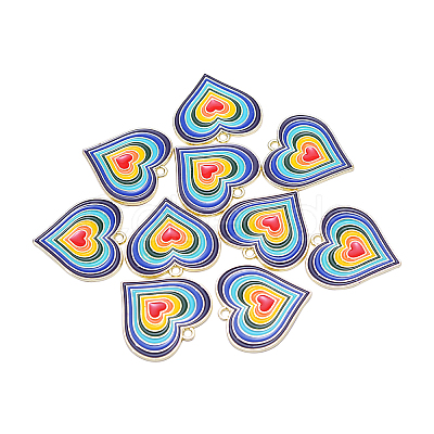 20Pcs Alloy Enamel Pendants ENAM-CJ0001-64-1