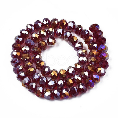 Electroplate Glass Beads Strands EGLA-A034-T2mm-B29-1