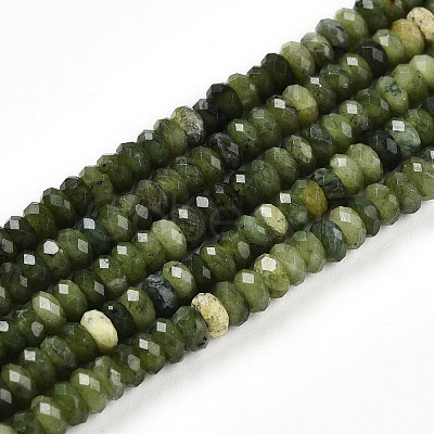 Natural Canadian Jade Beads Strands G-T141-42-1