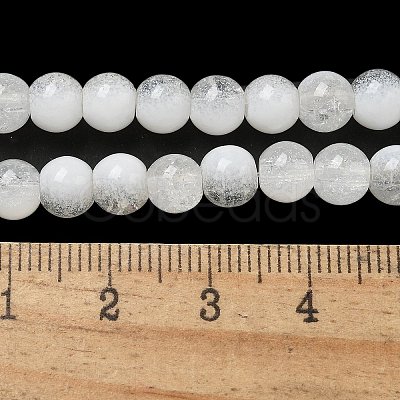 Crackle Glass Beads Strands GLAA-U001-6mm-07-1