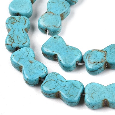 Synthetic Turquoise Beads Strands UNKW-T001-02A-1